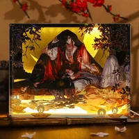 Anime TGCF Tian Guan Ci Fu Official Original Ghost King Hua Cheng Xie Lian Moon Comics Photo Frame Acrylic Stand 1