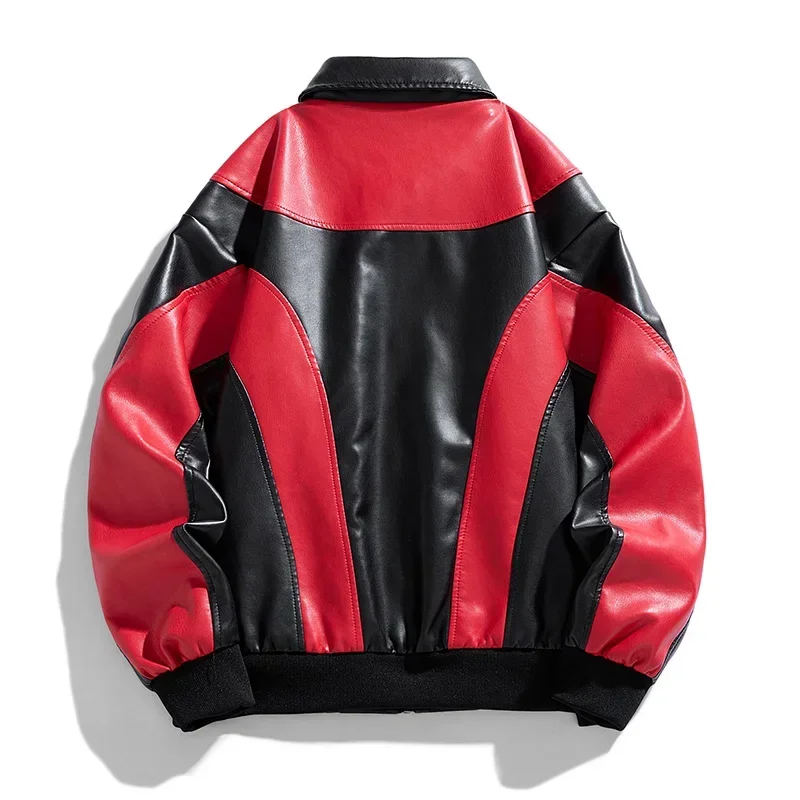 Leather Jackets Men Leather Jacket Autumn Winter PU Jacket Vintage Slim Biker Coats Mens Motocycle Jackets Coat Casual Street Wear Hip Hop Top