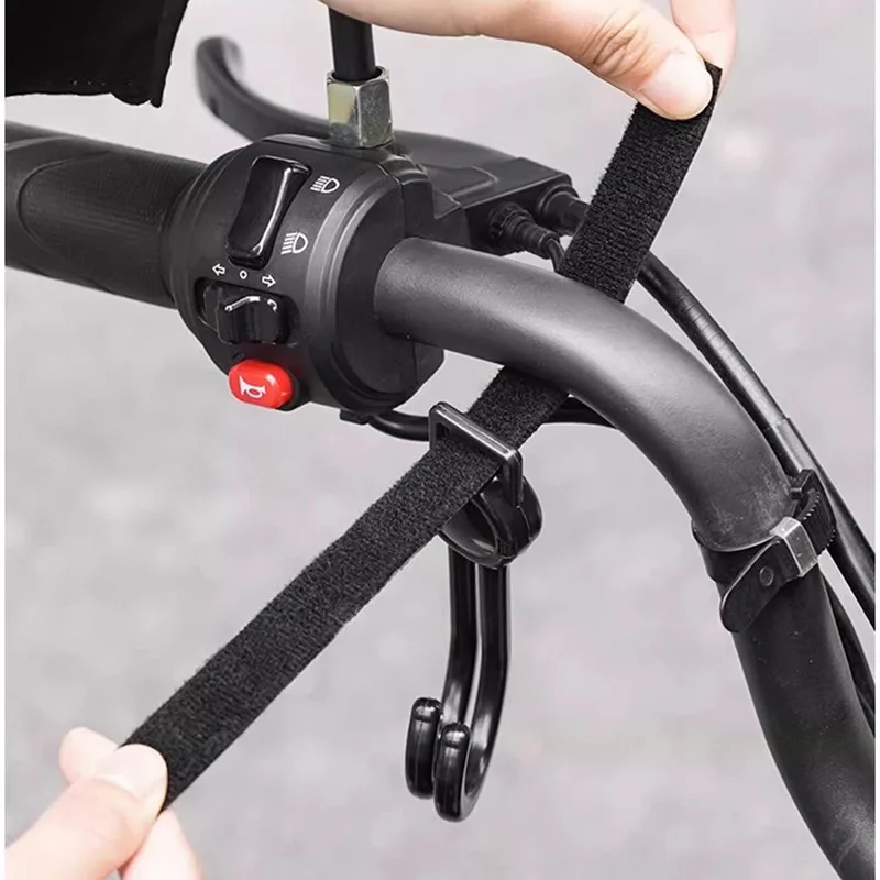 Houseeker 2pcs Electric Bike Hooks Baby Stroller Hanging Holder Shopping Cart Organizer Universal Hanging Buckle