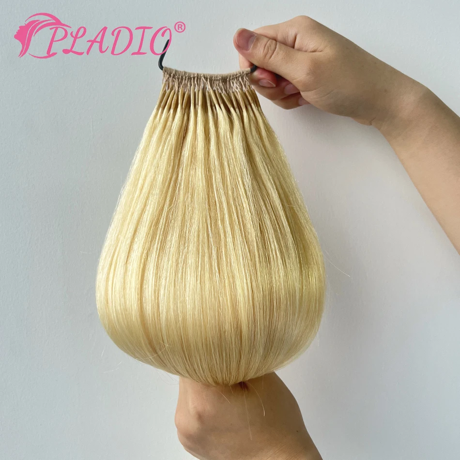 0.8g/Pcs Korea Popular Cotton String Twins I-tip Thread Hair Extensions Brazilian Keratin Remy Hair Extension for Asian Women