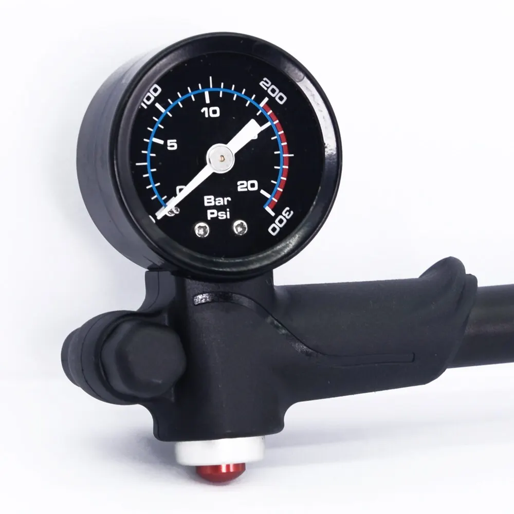 High-Pressure Portable Bike Air Pump with Gauge