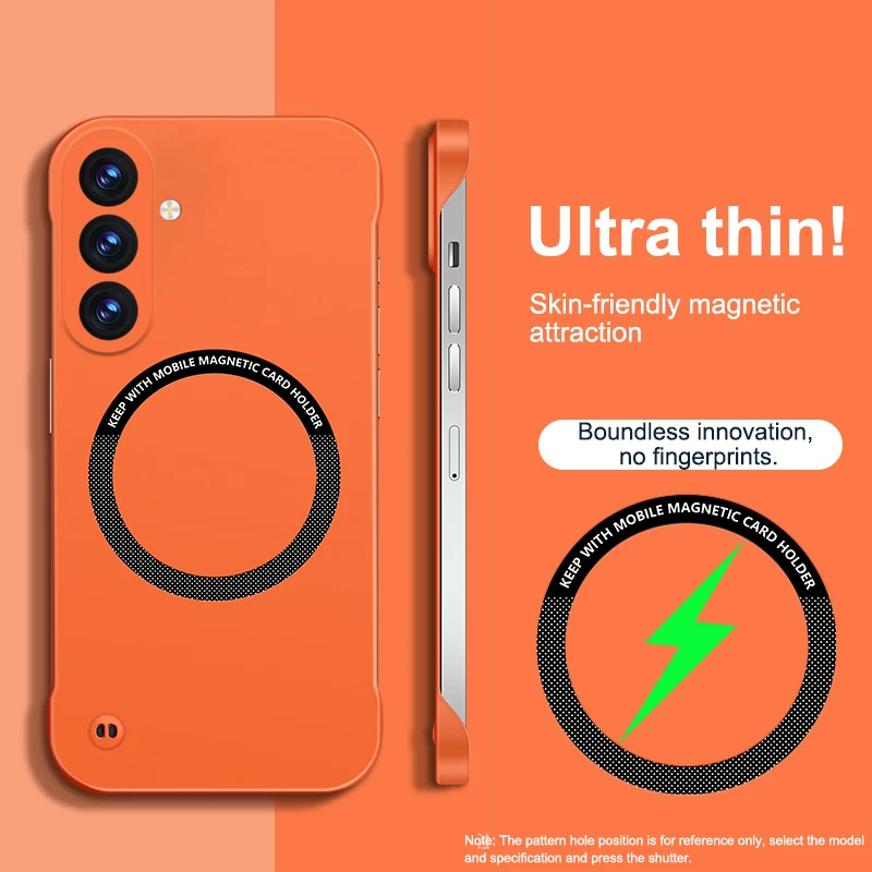 Ultra Thin Frameless Magnetic Matte Phone Case