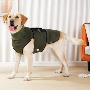 Winter Dog Clothes Warm Dog Coat Apparel Doggie Turtleneck Cozy Jacket Soft Shirt Vest Stylish Pet Outfit for Small to Large Dog 3