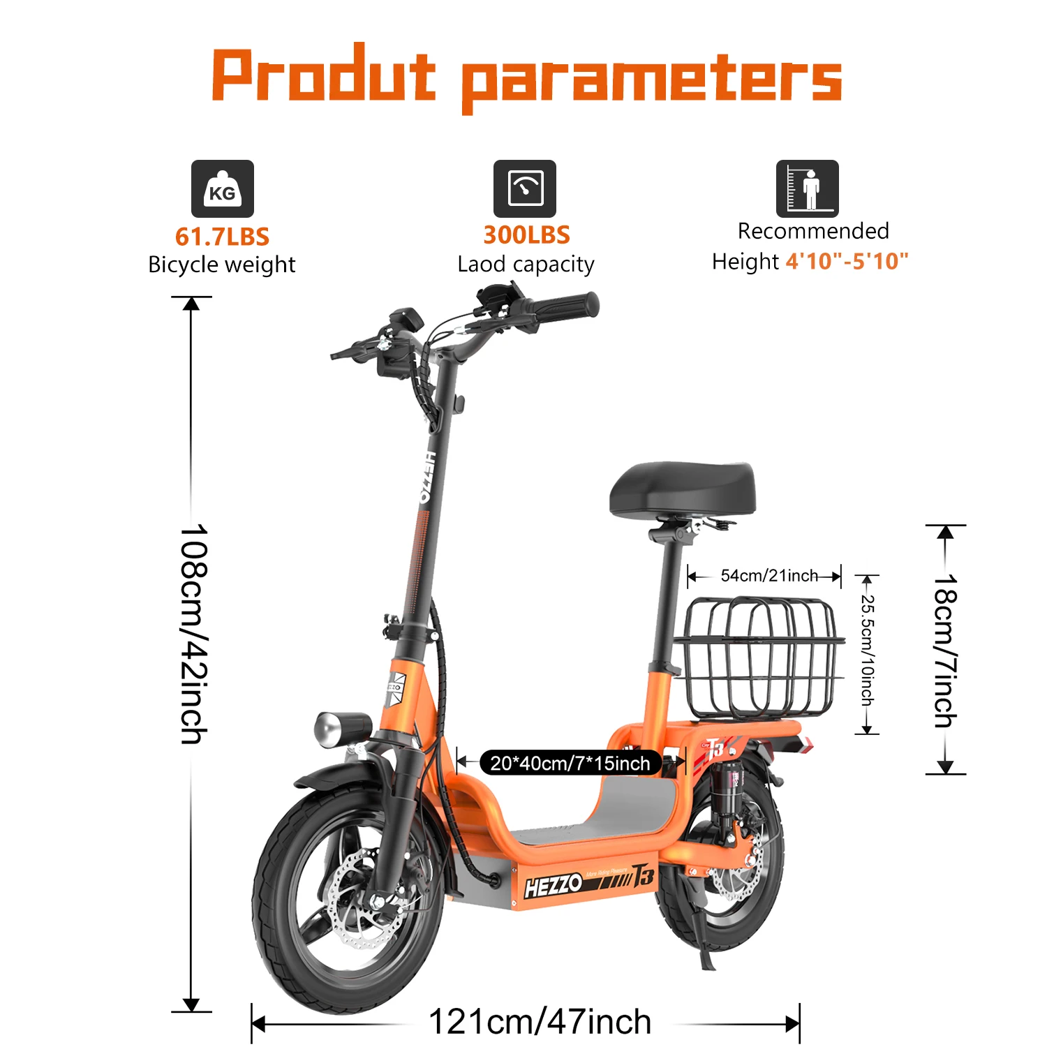 48V 500W Electric Bike Carbon Steel 3