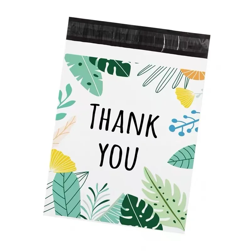 Embalagem Plástica Bolsa Envelope Courier Bolsa Impermeável Logística Vestuário Postal Pouch Obrigado Envio Mailing Bag - Imagem 4