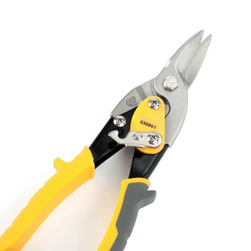 1Pcs Professional Aviation Snip Tin Snips Set Metal Cutter Shear Scissors for Cut Sheet Metal Steel Straight Left & Right Cut 4