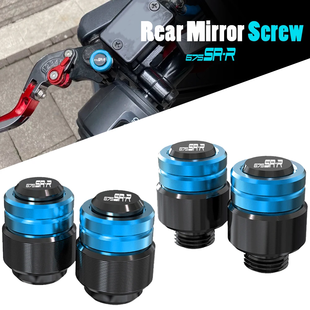 Motorcycle Rearview Mirror Plug and Tire Valve Stem Caps Cover