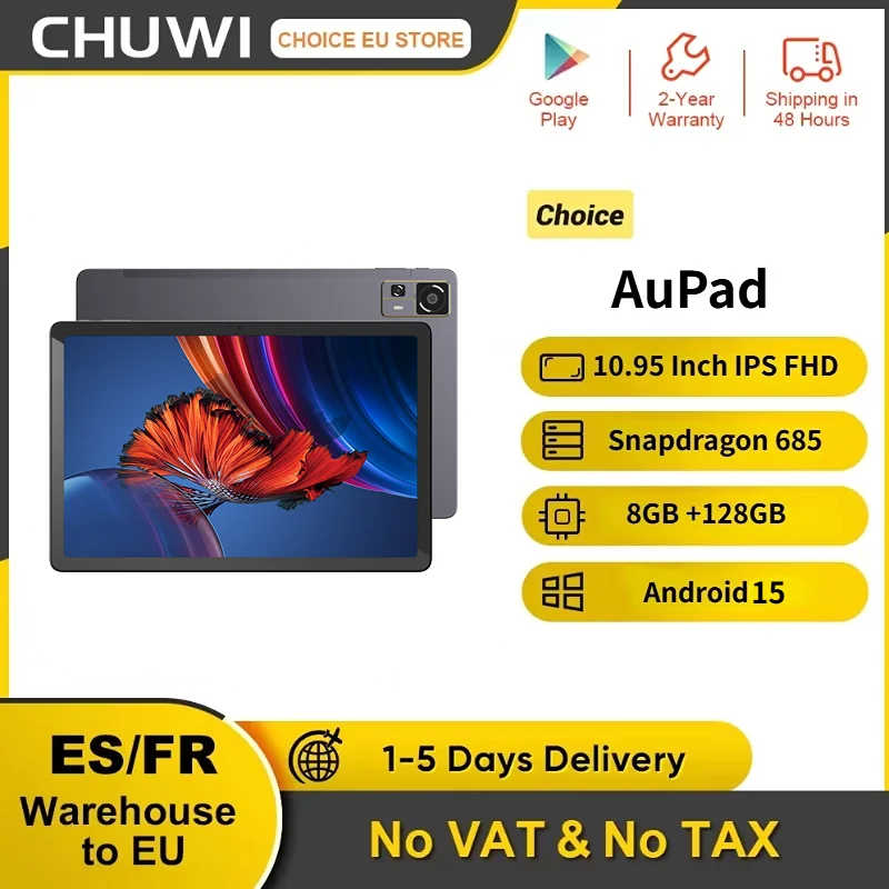 CHUWI AuPad Tablet Snapdragon 685 With 4G LTE 8GB 128GB 10.95 inch FHD Screen GPS Android 15 Tablets PC Widevine L1 - AliExpress