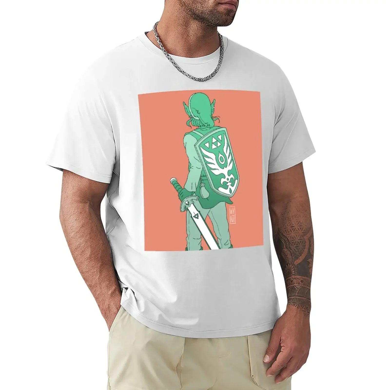 

Hero of Time T-Shirt kawaii clothes cute tops t shirts for men cotton plain vintage clothes t shirt for men