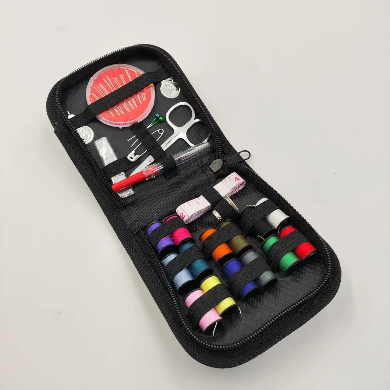 Sewing Kit Complete Set with Threads Needles Scissors Tape Measure Buttons and More for DIY Handcraft Projects Home and Travel - 5