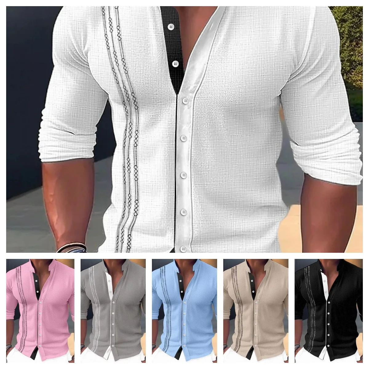 New high quality men spring and autumn fashion Europe and the United States version of long-sleeved leisure, slim handsome busin