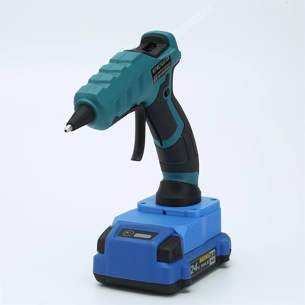 CordlessHotGlueGunKitForKobalt24VLiionBatteryW20Pcs7mm