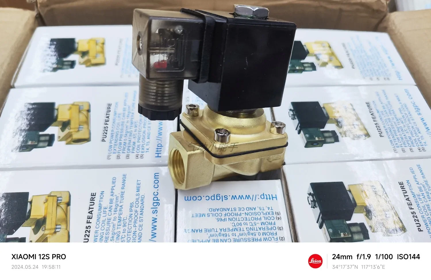 PU 직접 작동 0-7KG 솔레노이드 밸브 PU220-04A DC24V AC220V