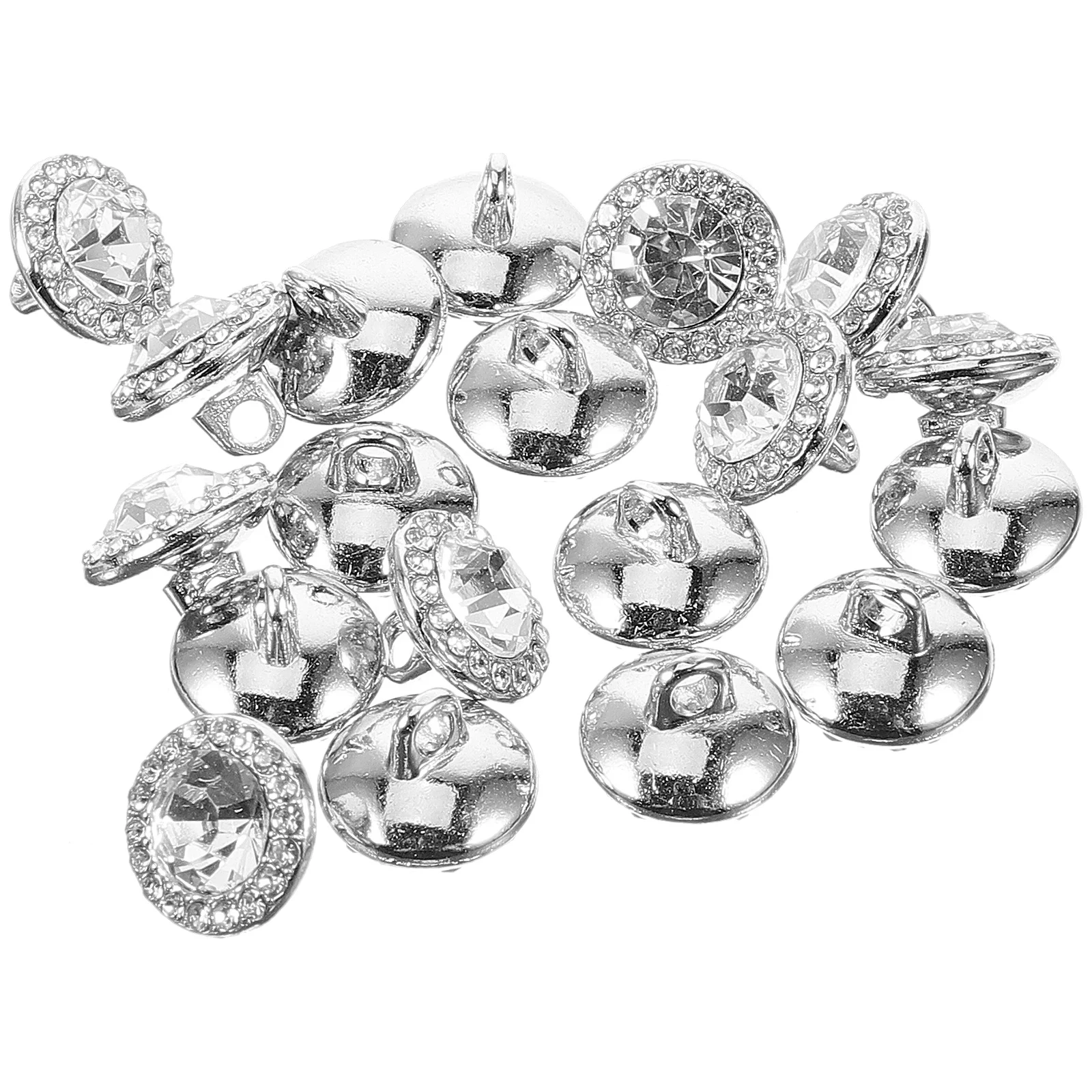 

50 Pcs Vintage Decor Diamond Sunflower Buttons Women's Shirt Cardigan Sleeve Collar Clothing Decoration DIY Crafting