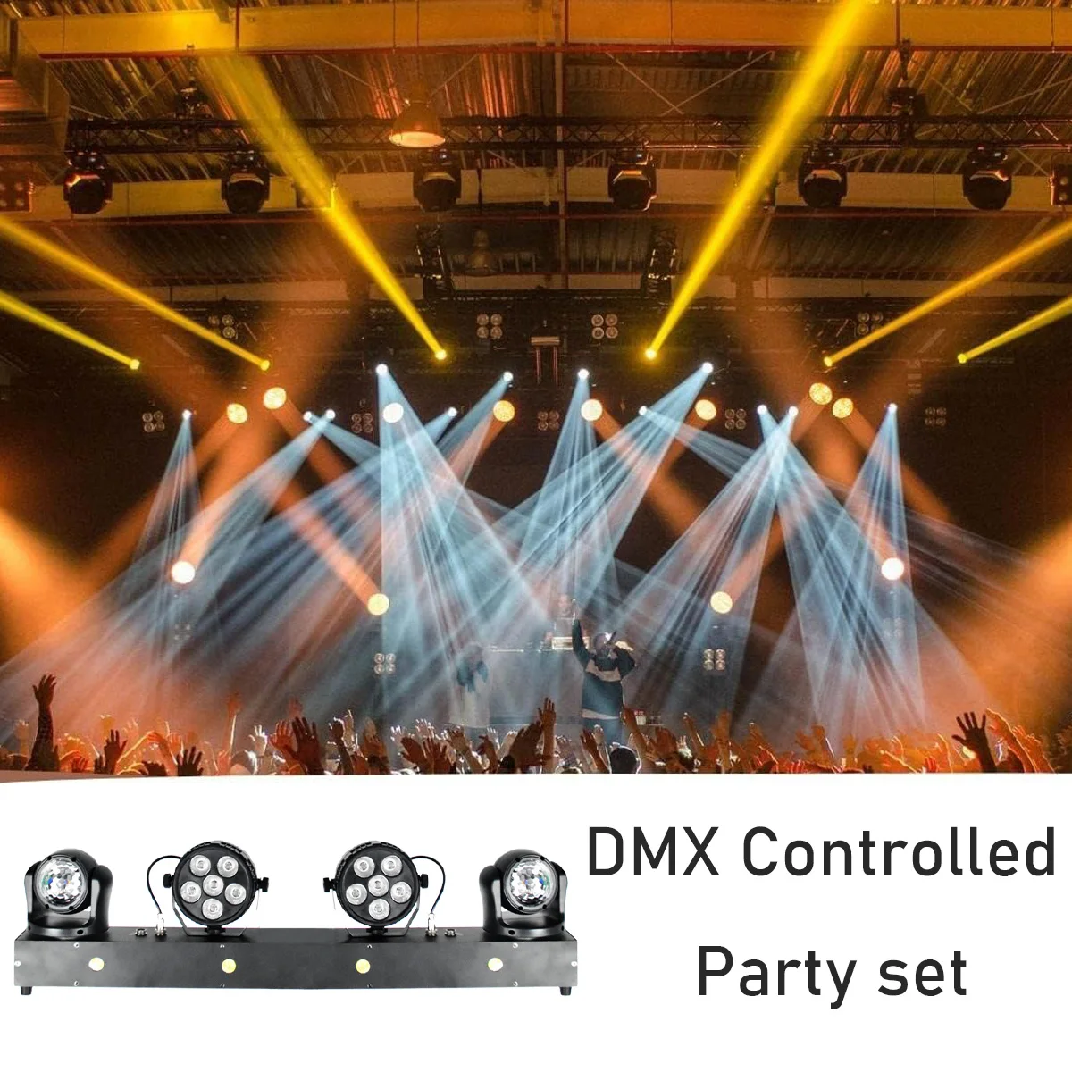 DJ light bar with stand 15w RGBW 4 in 1 kaleidoscope lens effect moving head lig