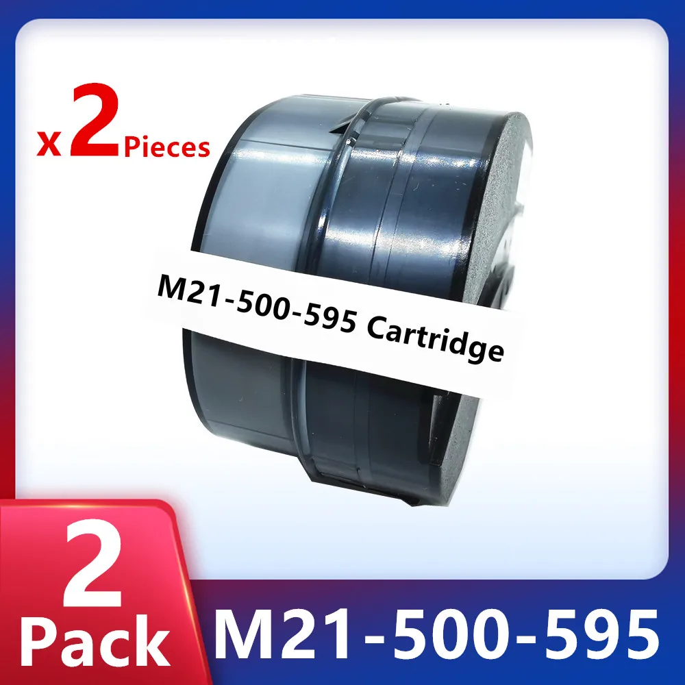 

1/2 Pack Replacement New M21-500-595 Vinyl Label TAPE Film Black White Cartridge 12.7mm For Labeller,Handheld Label Printer