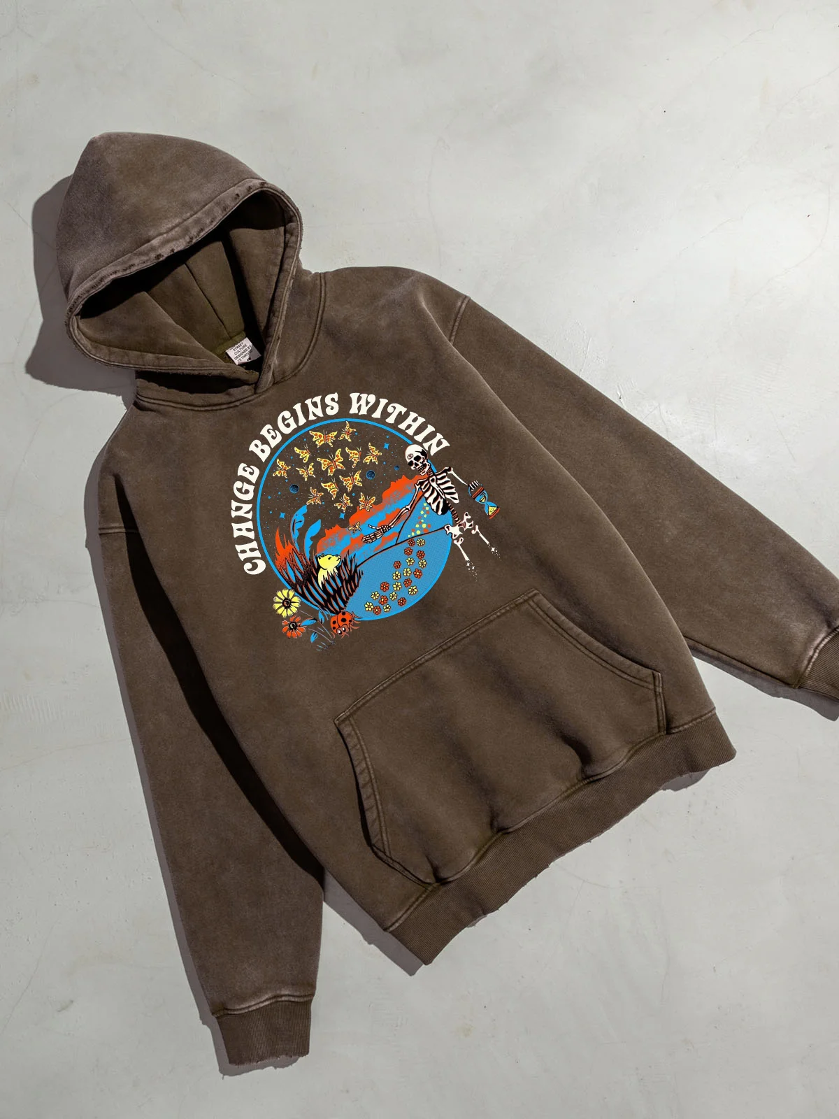 Washed Denim Hoodie Casual Streetwear Fashion Long Sleeve Pullover 2024 New Hooded T Shirt Women Warm Clothing Tops