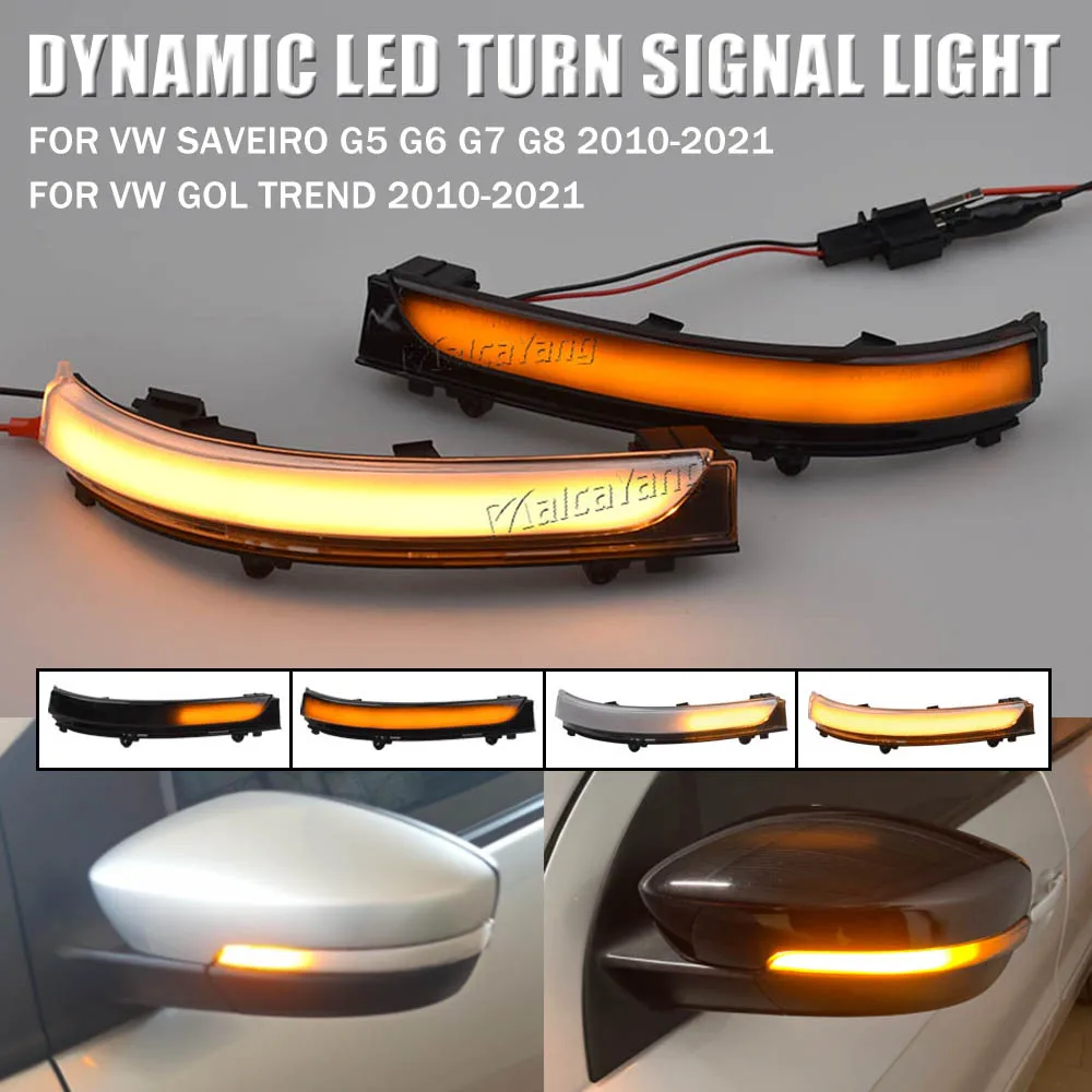 Dynamic Turn Signal Light Sequential Side Marker For VW Fox GOL G5 G6 ...