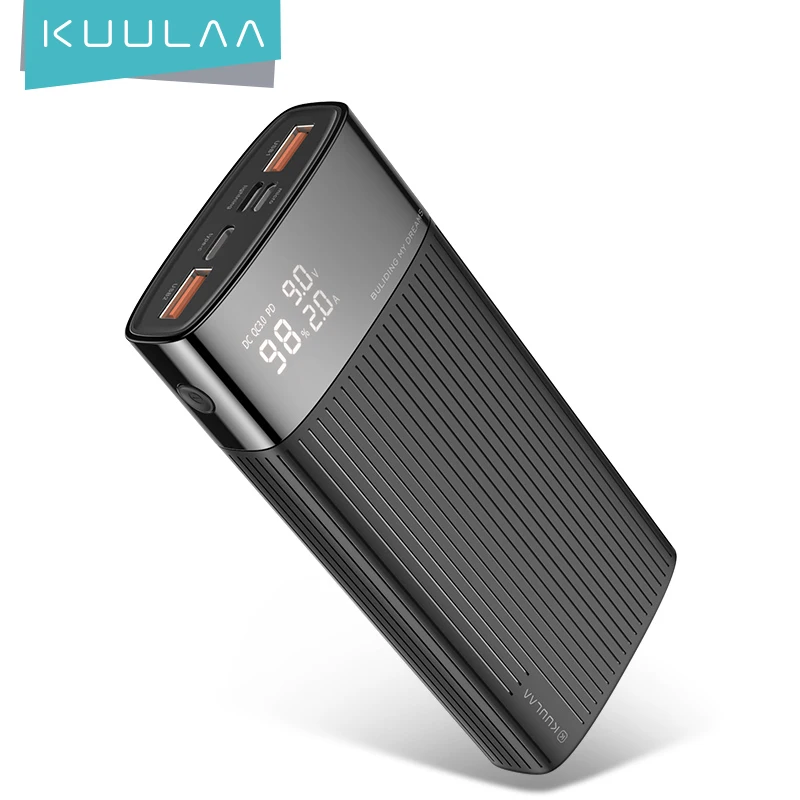 KUULAA 20000mAh PowerBank QC PD 3.0 PoverBank Fast Charging Power Bank 20000 mAh USB External Battery Charger For Xiaomi Mi