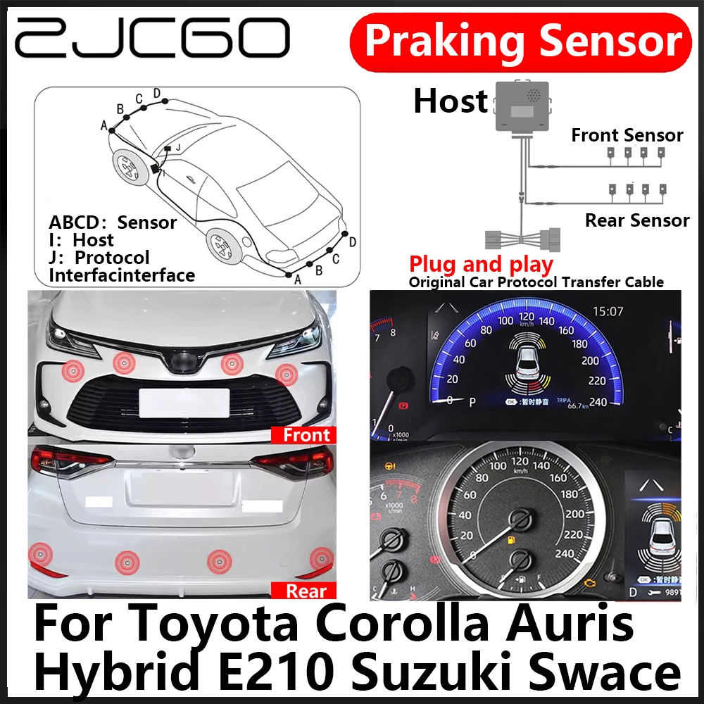

OEM Front Rear Reverse Parking Sensor PDC Car Reversing AID System for Toyota Corolla Auris Hybrid E210 Suzuki Swace 2019~2022