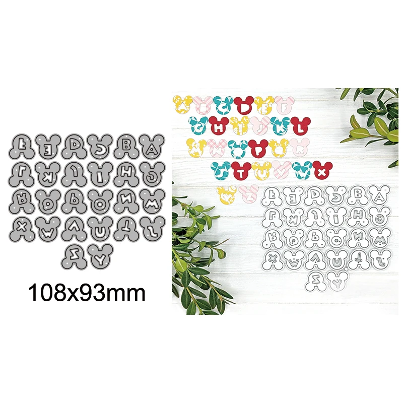 Disney Mickey Mouse Alphabet Metal Cutting Dies for DIY Scrapbooking  Stencil Album Card Making Embossing Crafts Template 2023 - AliExpress