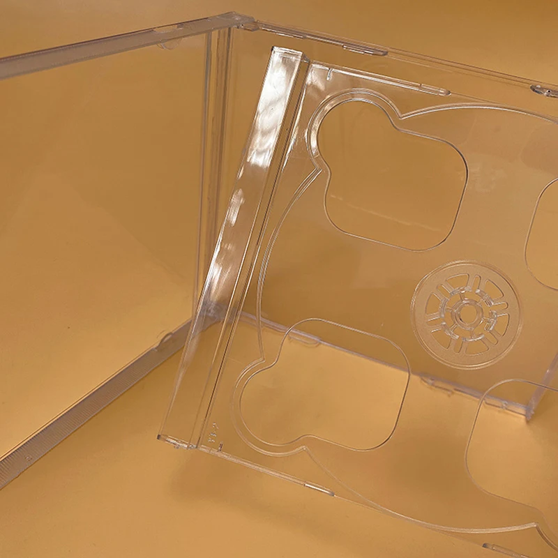 /KQM/케이스 스퀘어 투명 바닥 CD 박스 빈 PP 밀키 용기 2디스크 플라스틱 일상용