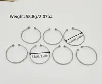 7 bracelets rétro en fil métallique de haute qualité, bracelets ouverts exagérés, bijoux de mode pour femmes, pour les fêtes et le quotidien 3
