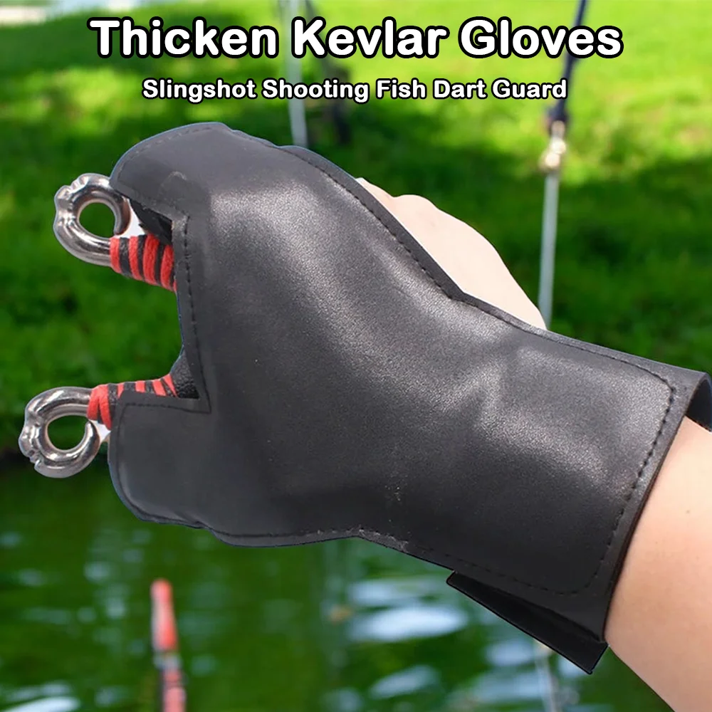 Kevlar Hand Guard Professional Fish Dart Hand Protector Flexible Anti Puncture Glove Slingshot Fishing Glove Fish Dart Guard