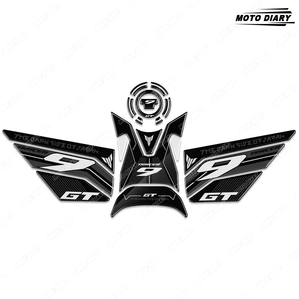 TRACER 9 GT Fuel Tank Pad Sticker 3D Protector Decals Waterproof For Yamaha TRACER 9 Tracer 9 GT Tracer9 2021 2022 2023