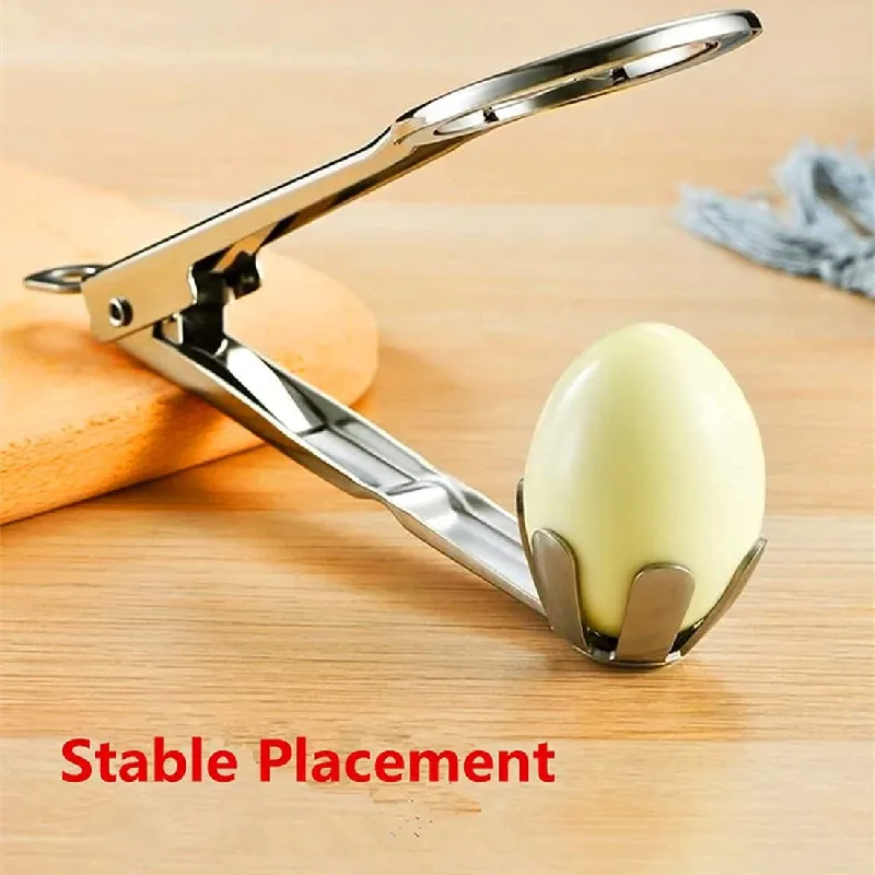 Egg Slicer for Hard Boiled Eggs, Stainless Steel Egg Slicer-Heavy Duty, Multipurpose 304 Stainless Steel Wire Egg Slicer for Hard Boiled Eggs