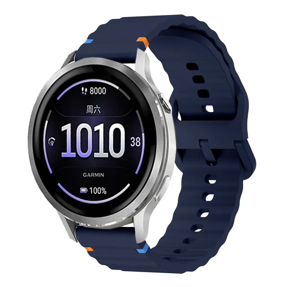 Sport Wave Silicone Strap - Versatile 18/20/22mm Band