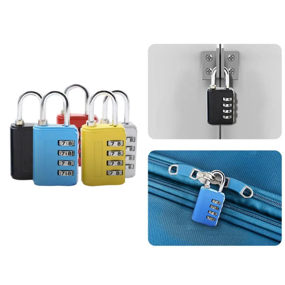 Description Picture 2 of itemPortable Zinc alloy 4 Digit Password Lock Anti-theft Padlock Dormitory Cabinet Lock Luggage Combination Lock Travel