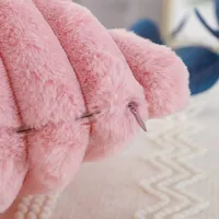 30x50cm 45x45cm housses de coussin fausse fourrure peluche décorative canapé taie d'oreiller douce Orange Saga vert rose crème 3