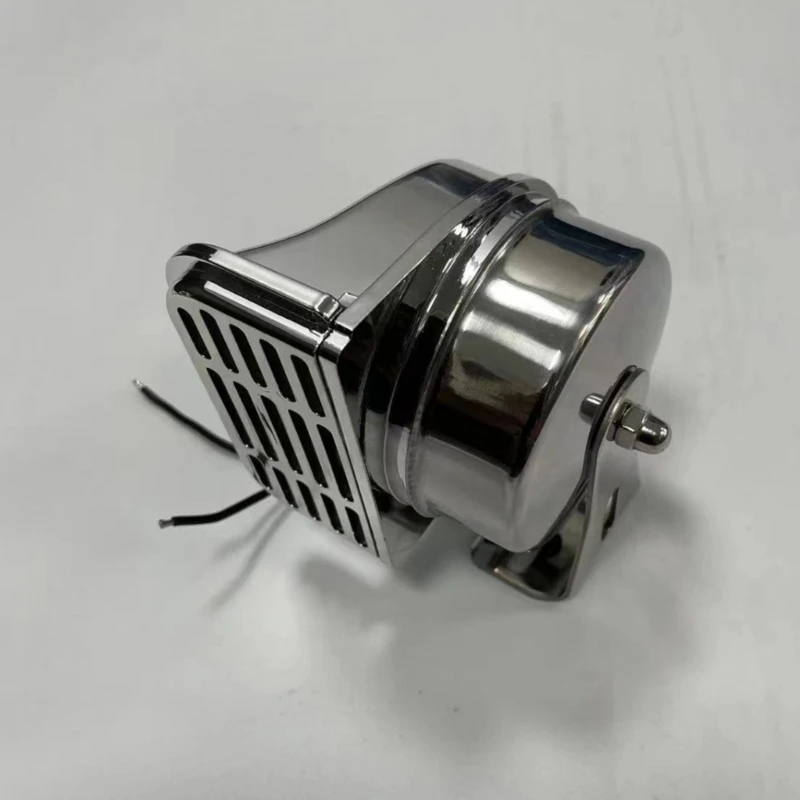 12V 24V 하이 로우 노트 스테인레스 스틸 자동차 트럭 오토바이 경적 시끄러운 120dB