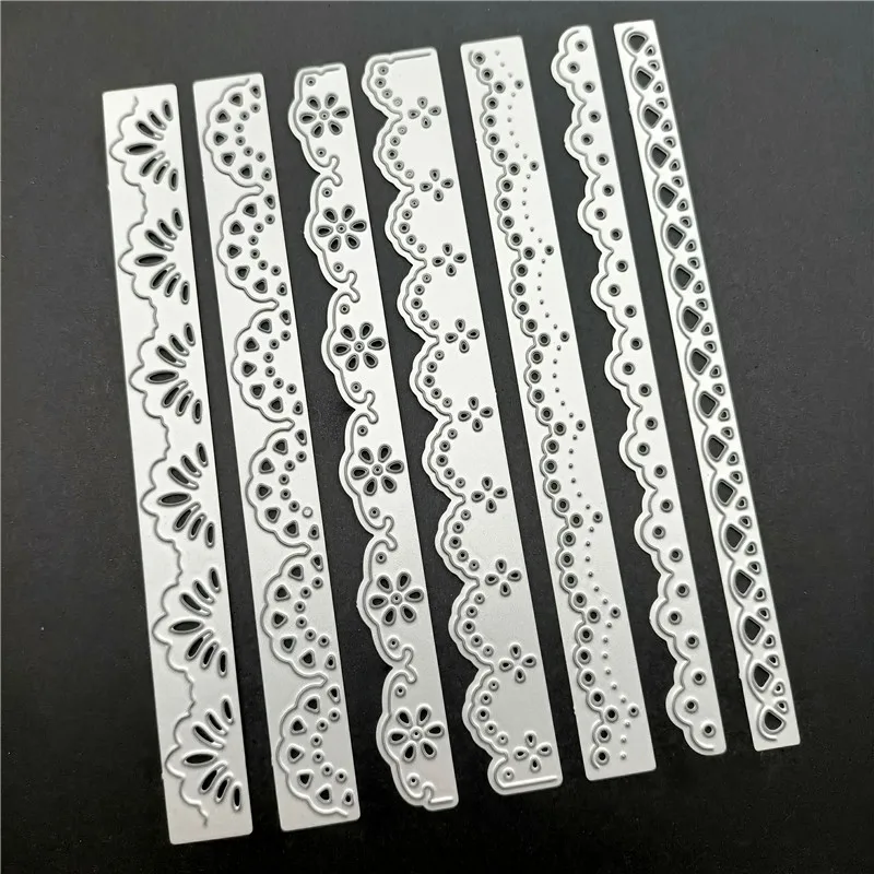 7pcs/Set Lace Cutting Die Scrapbooking Die DIY Album Paper Card Decorative Edge Frame Cut metal cutting dies die cutting plates letter cutting dies embossing cutting die scrapbook die cutter cutting dies