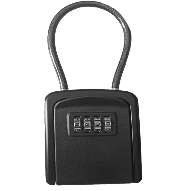 Metal Hidden Key Safe Box 4-Digital Password Combination Lock With Hook Mini Secret Box For Home Villa Caravan 3