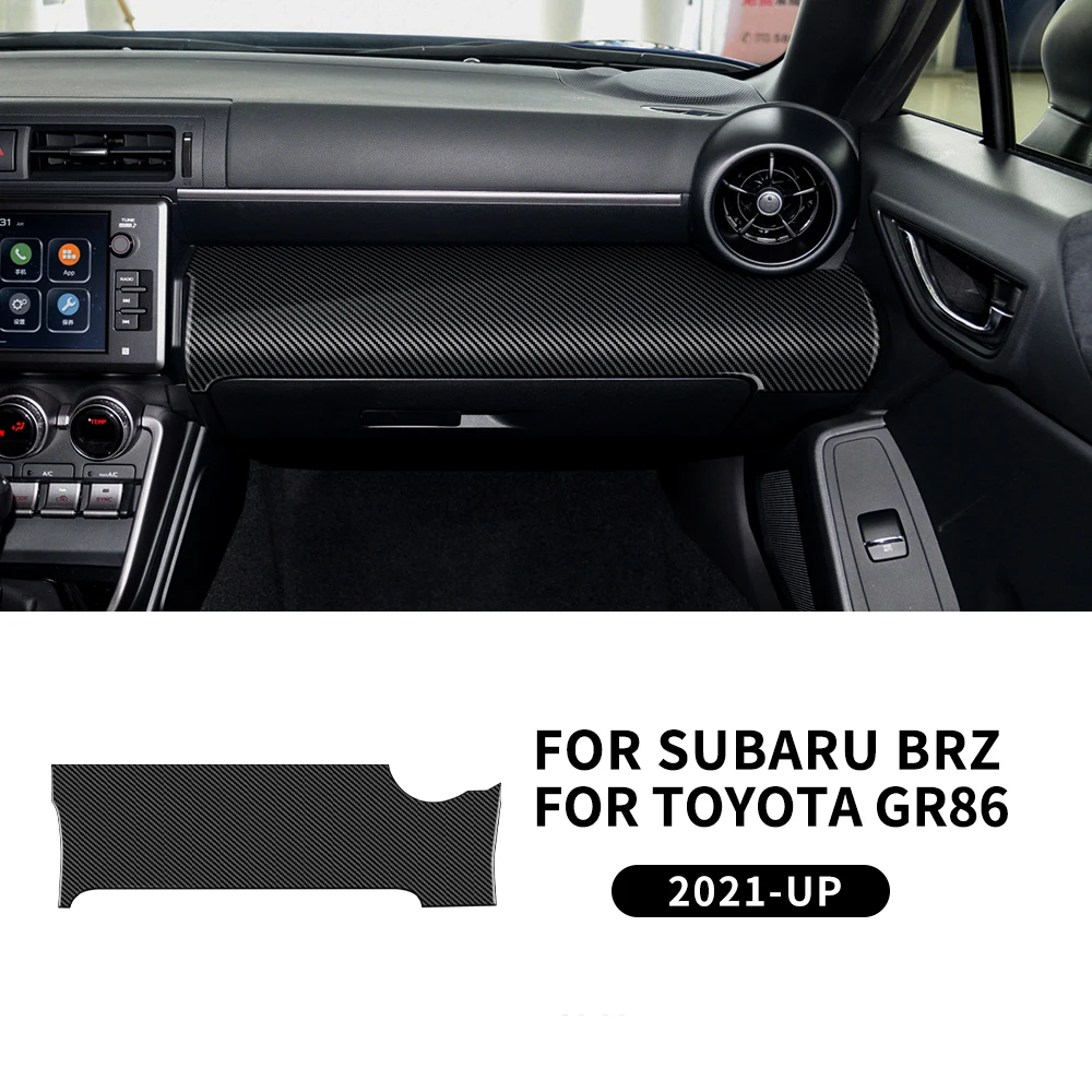 스바루 ZD8 BRZ 토요타 ZN8 GR86 2021 2022 2023 2024 2025 RHD LHD용 리얼 소프트 카본 파이버 스티커 (인테리어 트림 액세서리)