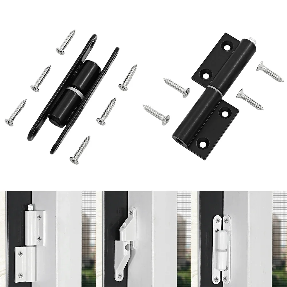 Plastic Steel Flat Hinge Folding Hinge Aluminum Alloy Screen Window Loose Leaf Detachable Home Improvement Door Hardware