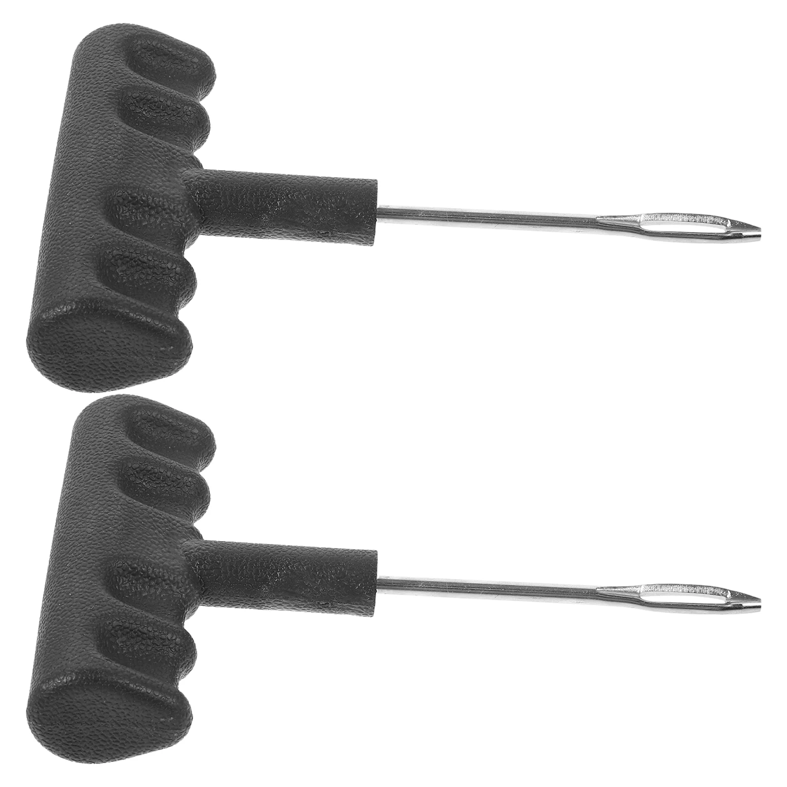 

2 Pcs Atv Tires Repair Needle Tool Car Accessory Auto Plug T-Handle for Patch Tools Flat
