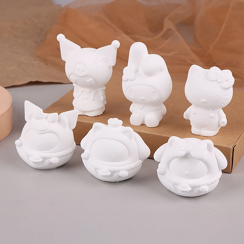 

Фигурка Sanrio Cinnamoroll My Melody Kuromi Hello Kitty Kerokerokeroppi, помпон пурин, похвалка, Манеки, детская игрушка