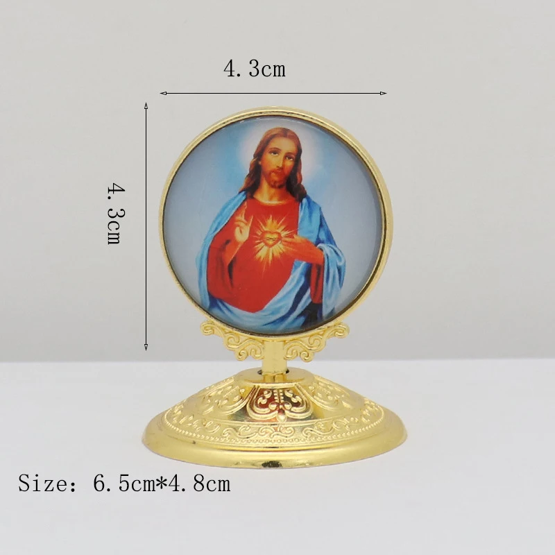 Christian Statue Catholic Christ Angel Jesus Virgin Mary Icon Holy Statue Home Car Desktop Decoration