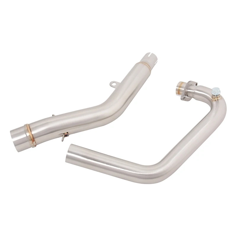 For LFFAN KPT200 19-22 KPM200 21-22 Motorcycle Exhaust Front Link Pipe Escape Link Pipe Connect Tuber Slip On 51MM Stainless - Image 2