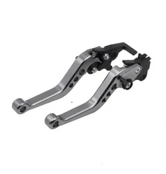 Adjustable CNC Motorcycle Brake and Clutch Lever Handlebar Set (Titanium)