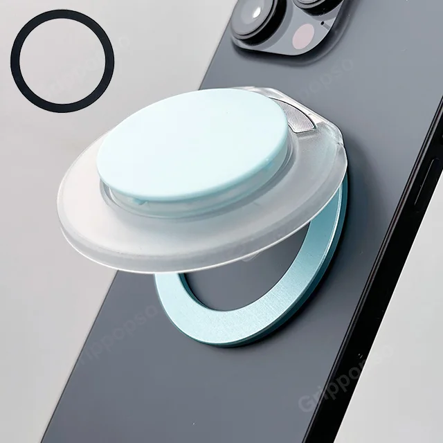 Grippopso Magnetic Cellphone Holder with Hidden Stand and Universal Desktop Mount