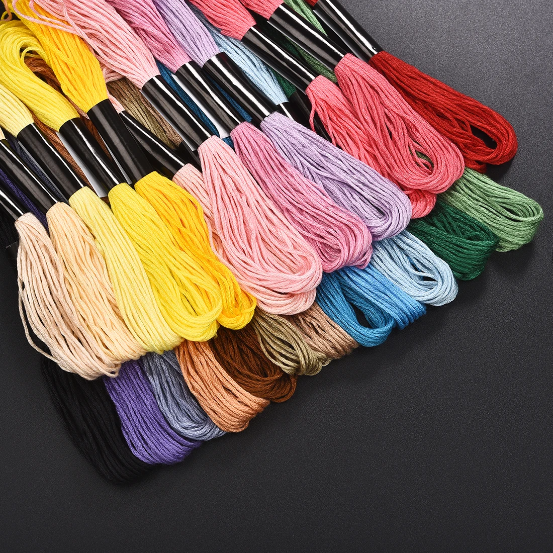 Premium Embroidery & Sewing Thread Floss Kit - 8m Rolls, 6-Strand Cotton Skeins, Multi-Pack Options