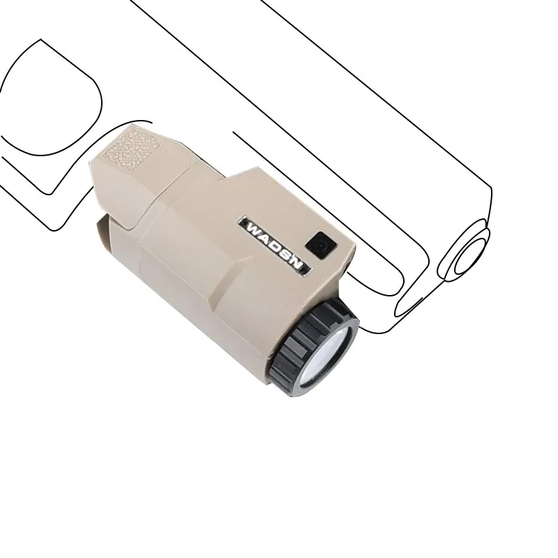 MINI lanterna tática militar APL-C Gloc Pistola caça Scout acessório de arma de náilon material de náilon ajuste 20mm Picatinny Rail
