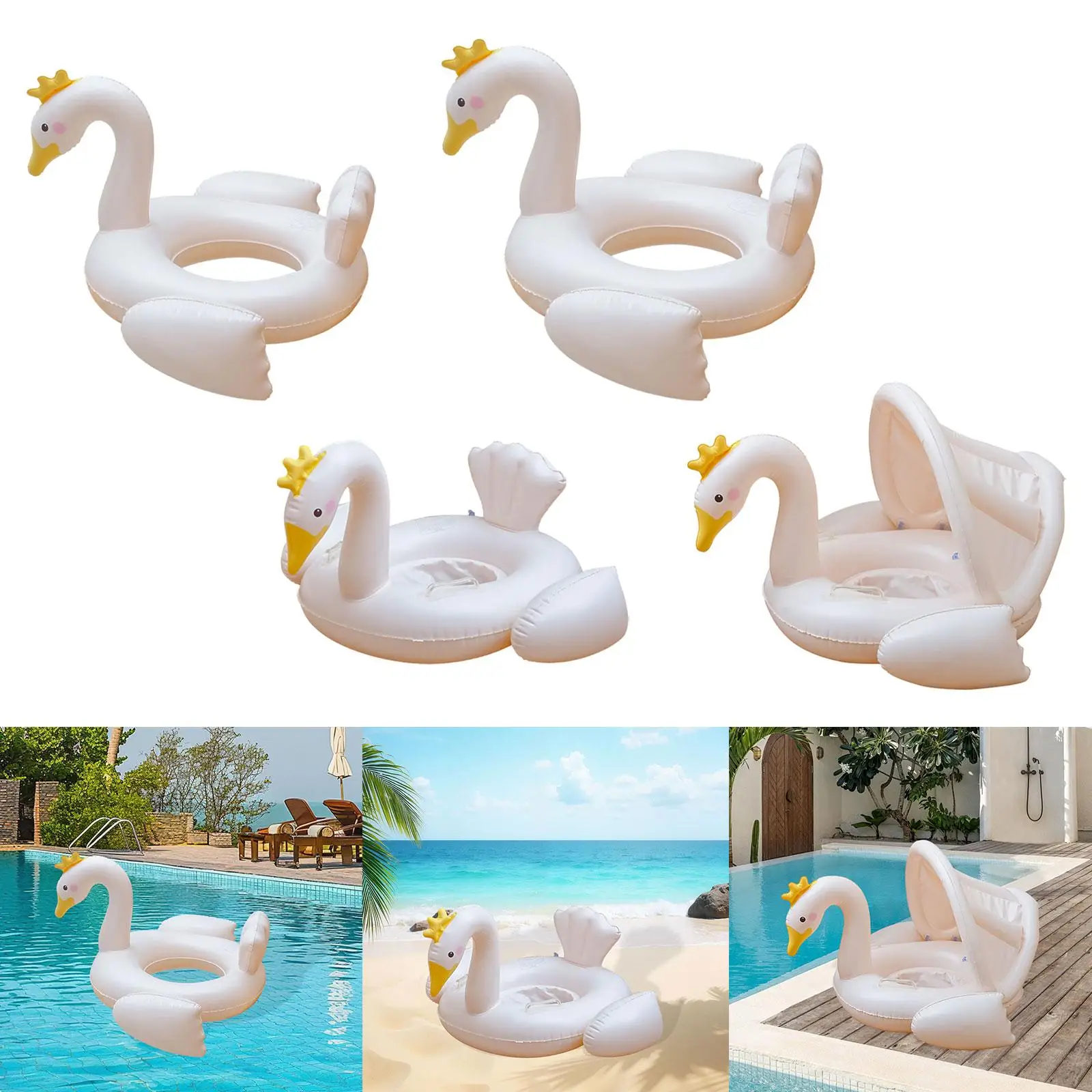 Inflatable Pool Float Cartoon Beach Float for Water Park Swimming Pool Lake