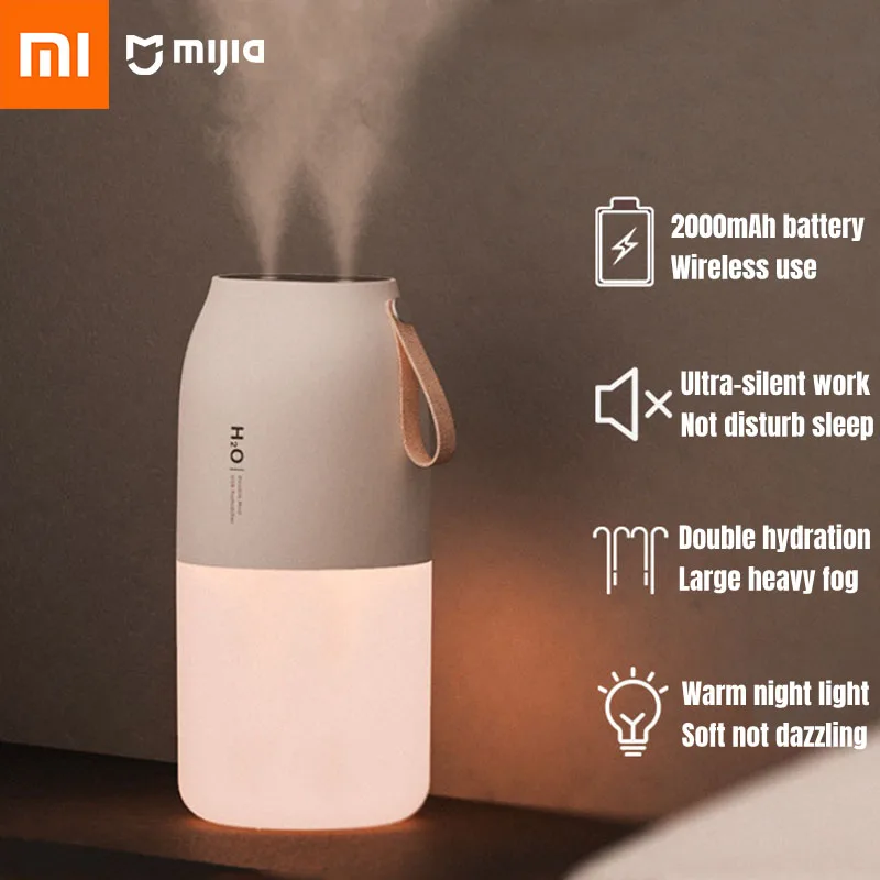 Xiaomi Dual Sprayer Umidificatore D'Aria 300Ml Usb Ricaricabile Wireless Aroma Mist Maker Car Fogger Diffusore Luce Elettrodomestici