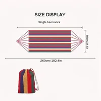 Hammock Leisure Durable Single Travel Swing Chair Hanging Bed Casual Hammocks For Patio Garden Backyard Outdoor Indoor With Bag 5