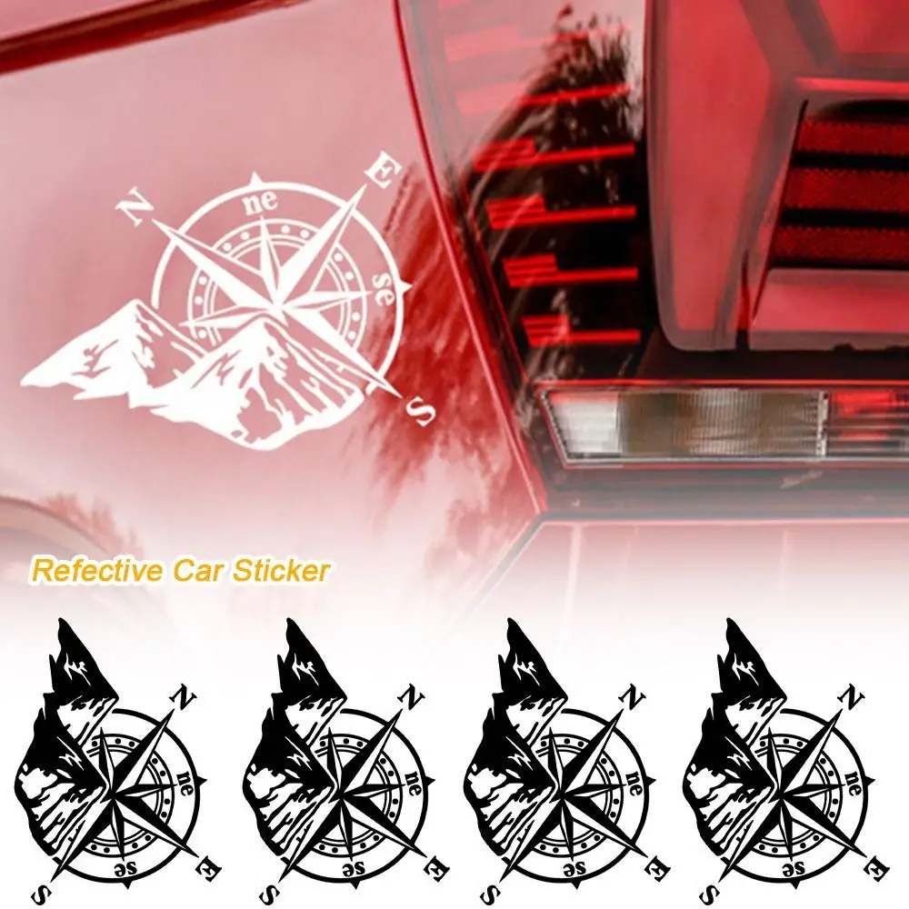 Decorazione Mountain Compass Car Decal Fashion Jungle Adventure Pet Adesivi Moto Decalcomania Moto Accessori Moto